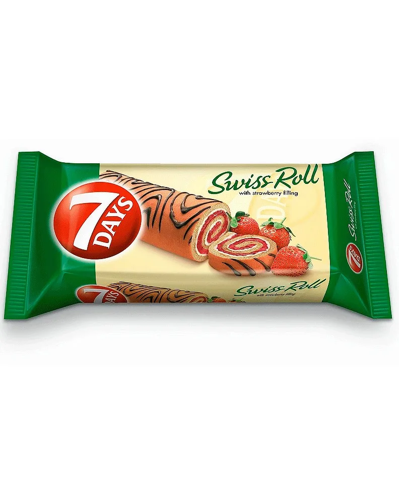 7DAYS PASTEL ROLLITO FRESA 200G/10