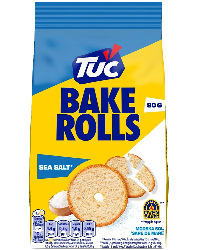 TUC BAKEROLLS SARE 80G/15