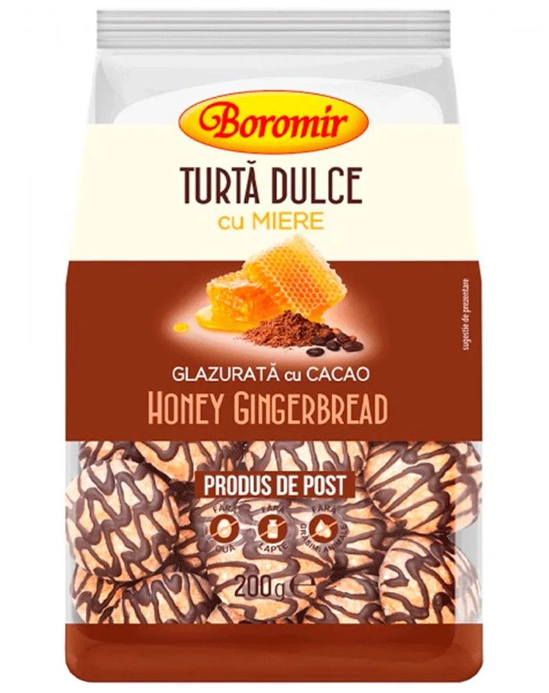 BOROMIR PAN JENGIBRE MIEL GLASEADO CACAO 200G/12