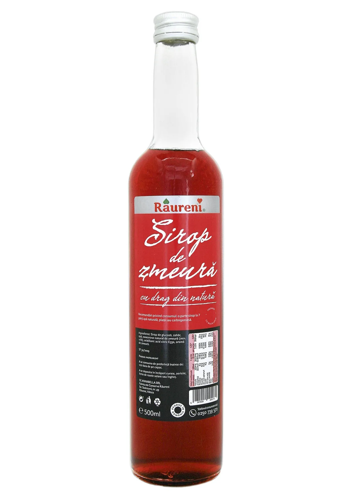 RAURENI SIROPE FRAMBUESA 500G/8