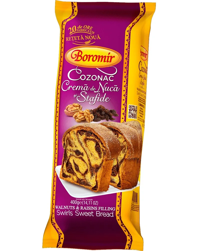 BOROMIR BIZCOCHO NUECES-PASAS 450G/9