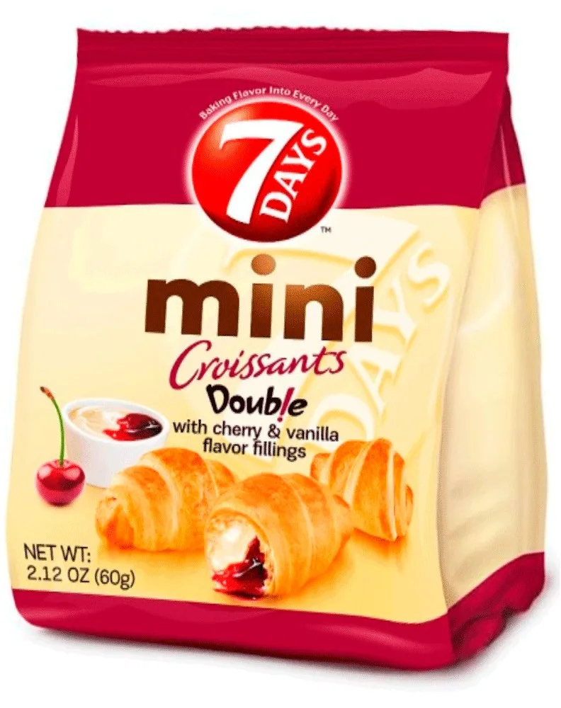 7DAYS MINI DOBLE VAINILLA-GUINDAS 185G/8