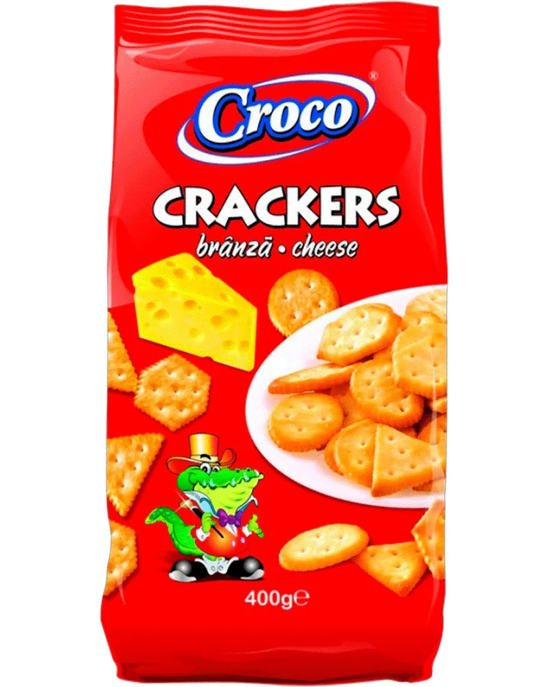 CROCO CRACKERS QUESO 400G/12