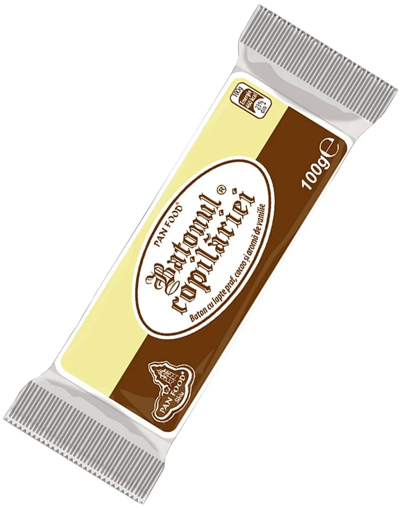 PAN FOOD BATONUL COPILARIEI CACAO-VANILIE 100G/30