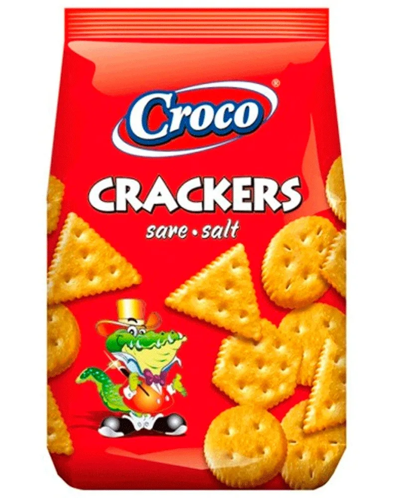 CROCO CRACKERS SAL 100G/12