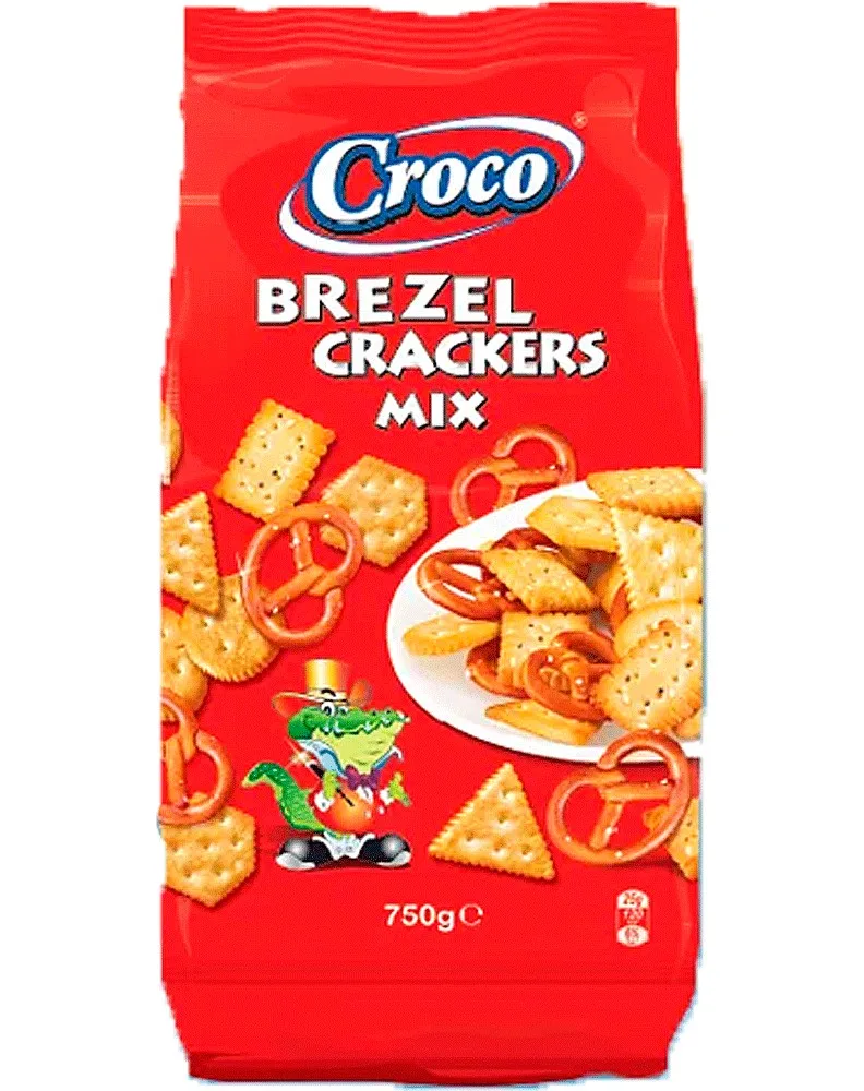 CROCO MIX CRACKERS-BREZEL 750G/4