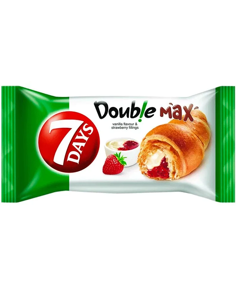 7DAYS DOBLE VAINILLA-FRESA 80G/20