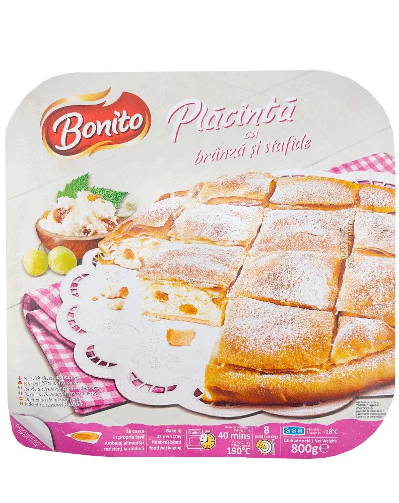TIPTOP HOJALDRE ESPECIALIDAD QUESO DULCE 800G/6