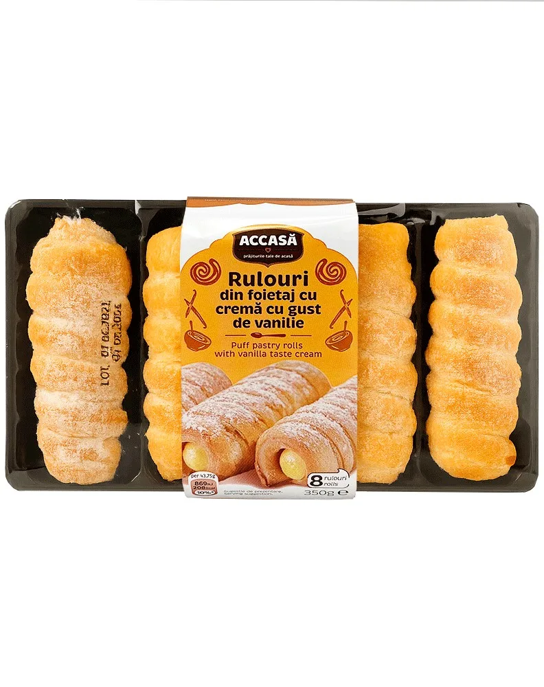 ACCASA ROLLITO CREMA VAINILLA 350G/6
