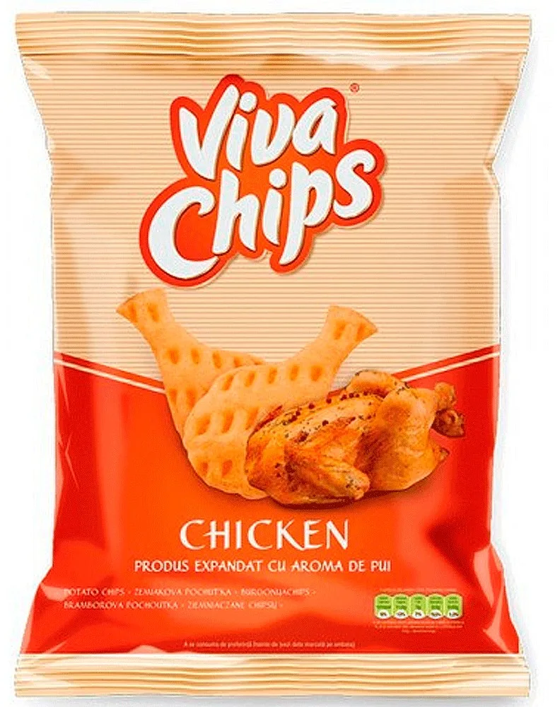 VIVA CHIPS POLLO 100G/20