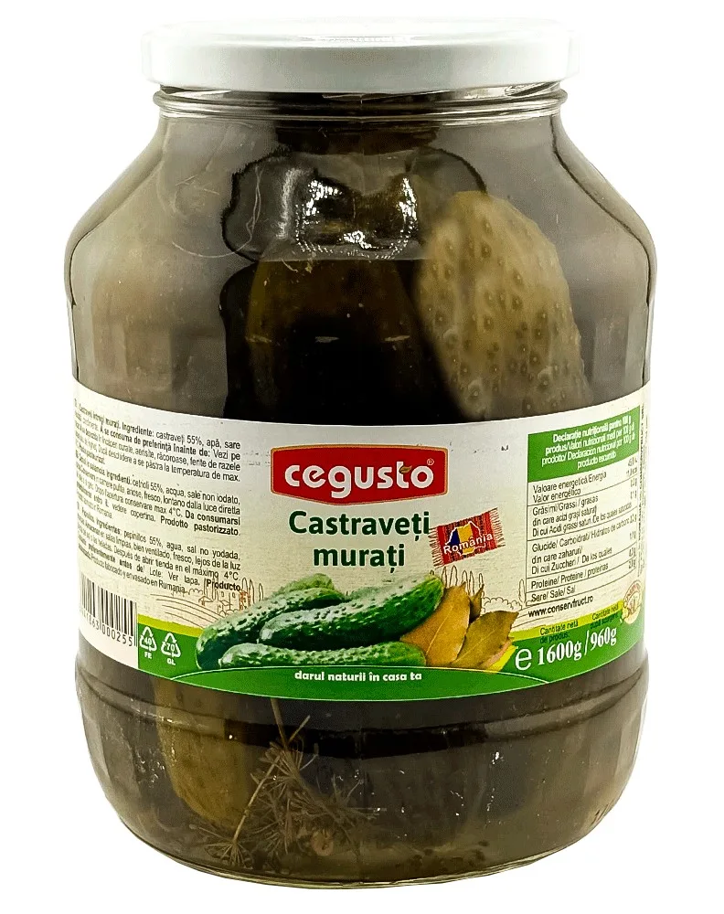 CONSERVFRUCT PEPINILLOS SALMUERA 1600G/4