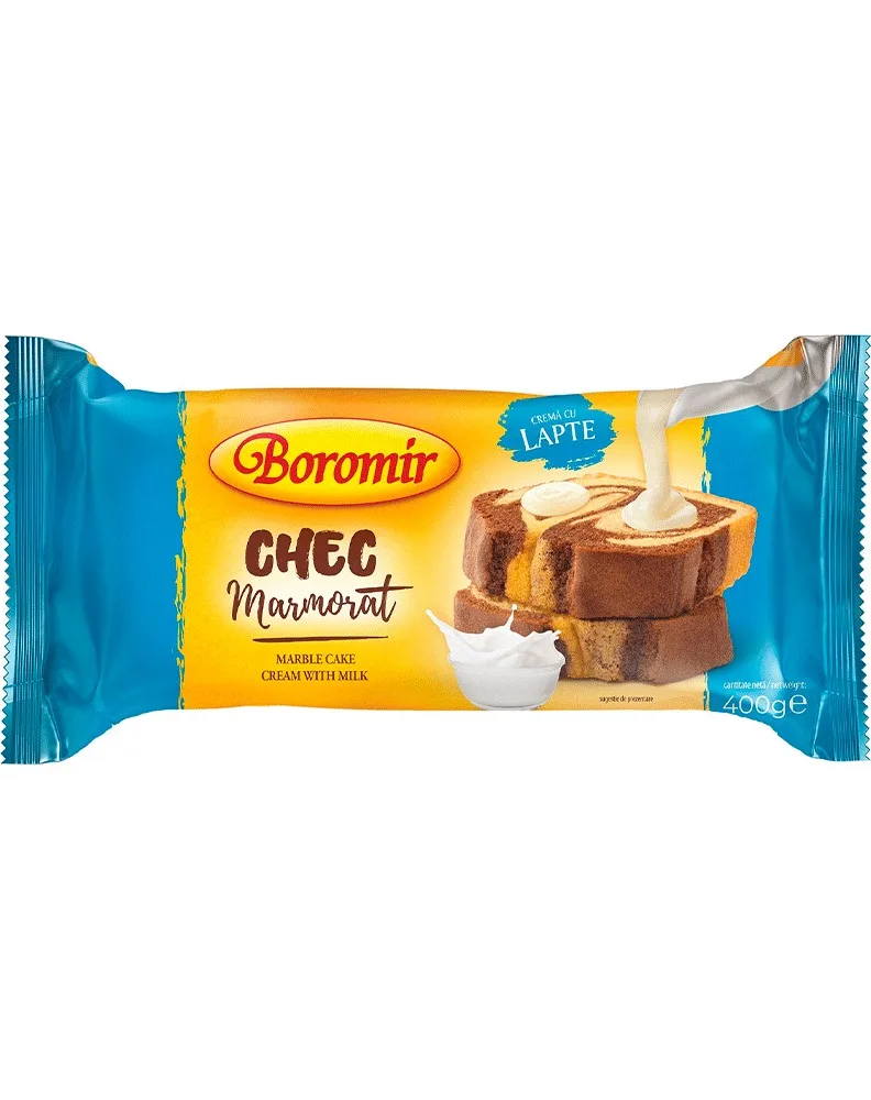 BOROMIR BIZCOCHO MARMOLADO CREMA LECHE 400G/10