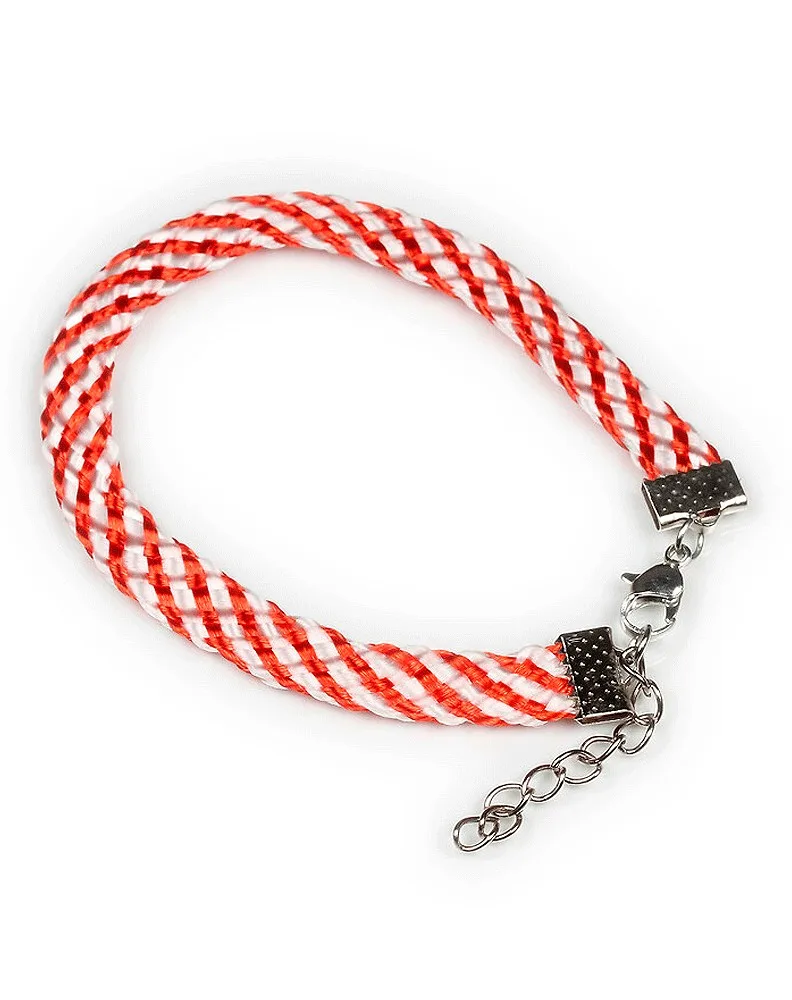 MARTISOR PULSERA CORDÓN BLANCO-ROJO /50