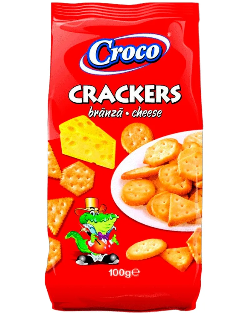CROCO CRACKERS QUESO 100G/12