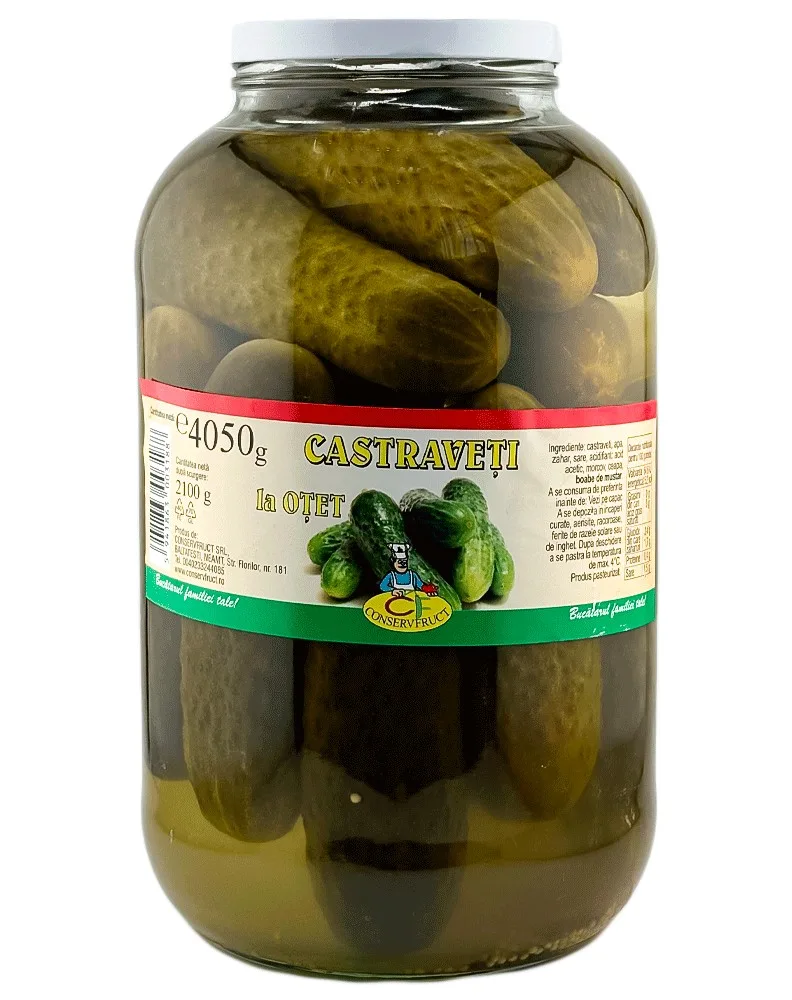 CONSERVFRUCT PEPINILLOS VINAGRE 4050G/2