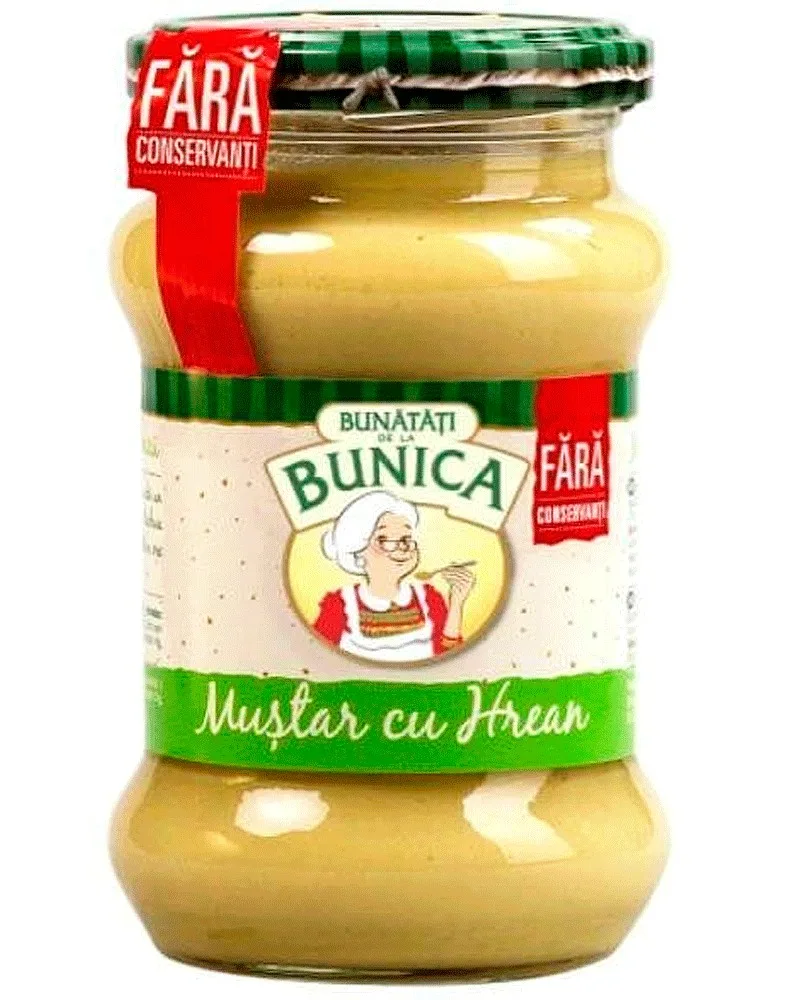 BUNICA MOSTAZA CON RÁBANO PICANTE 300G/8