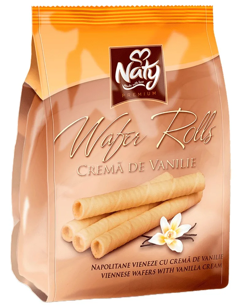 NATY BARQUILLOS ROLLS VAINILLA 200G/9