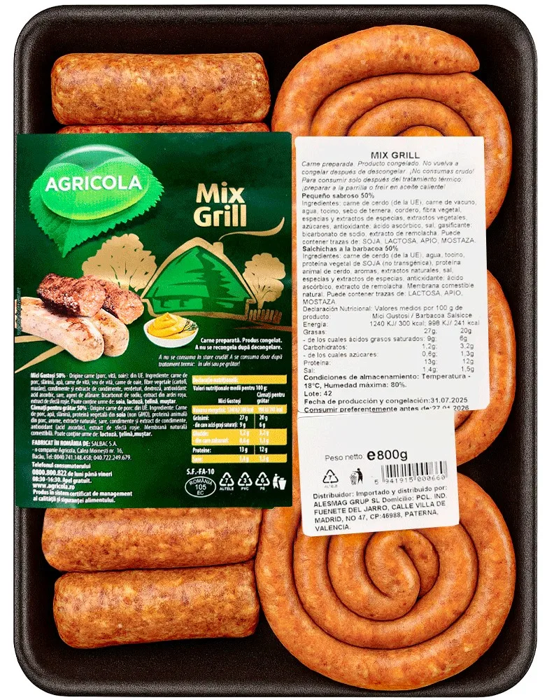 AGRICOLA MIX BARBACOA 800G/8