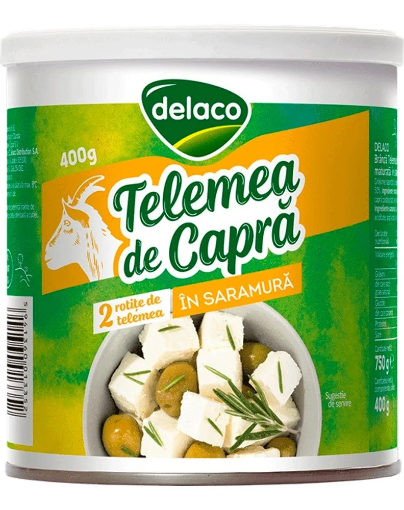 DELACO QUESO SALADO CABRA CAJA  400G/6