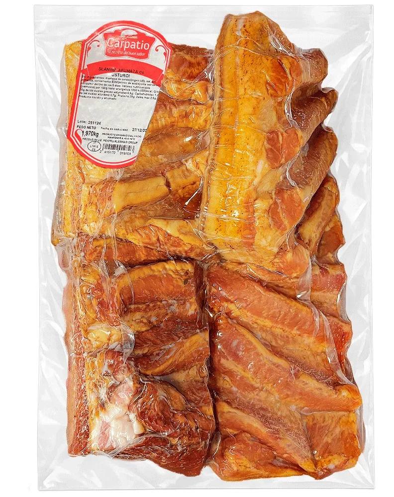 CARPATIO TOCINO AHUMADO AJO AL GRANEL