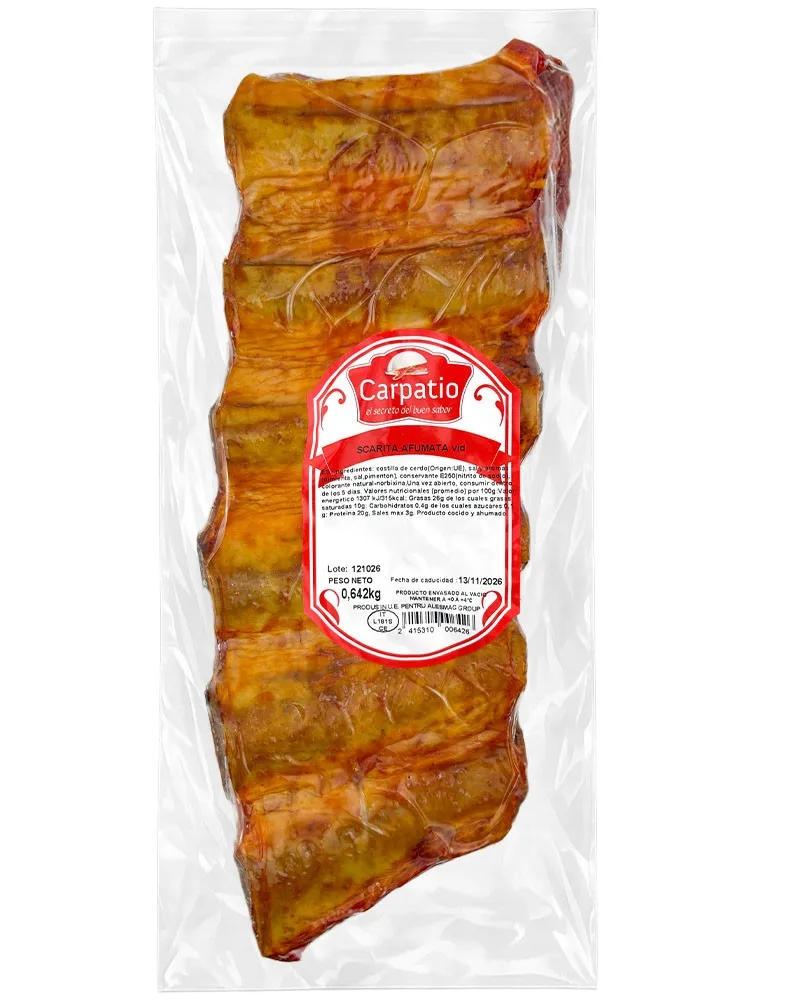CARPATIO COSTILLAS (SCARITA) AHUMADA AL VACIO