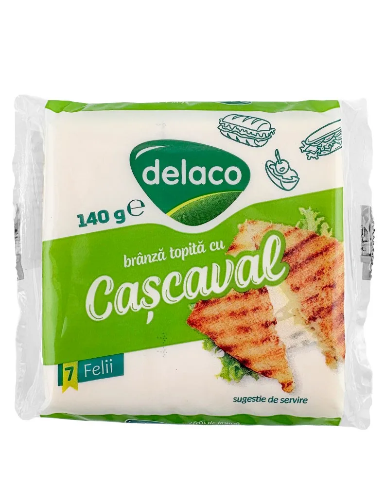 DELACO QUESO FUNDIDO LONCHAS QUESO CURADO 140G/16