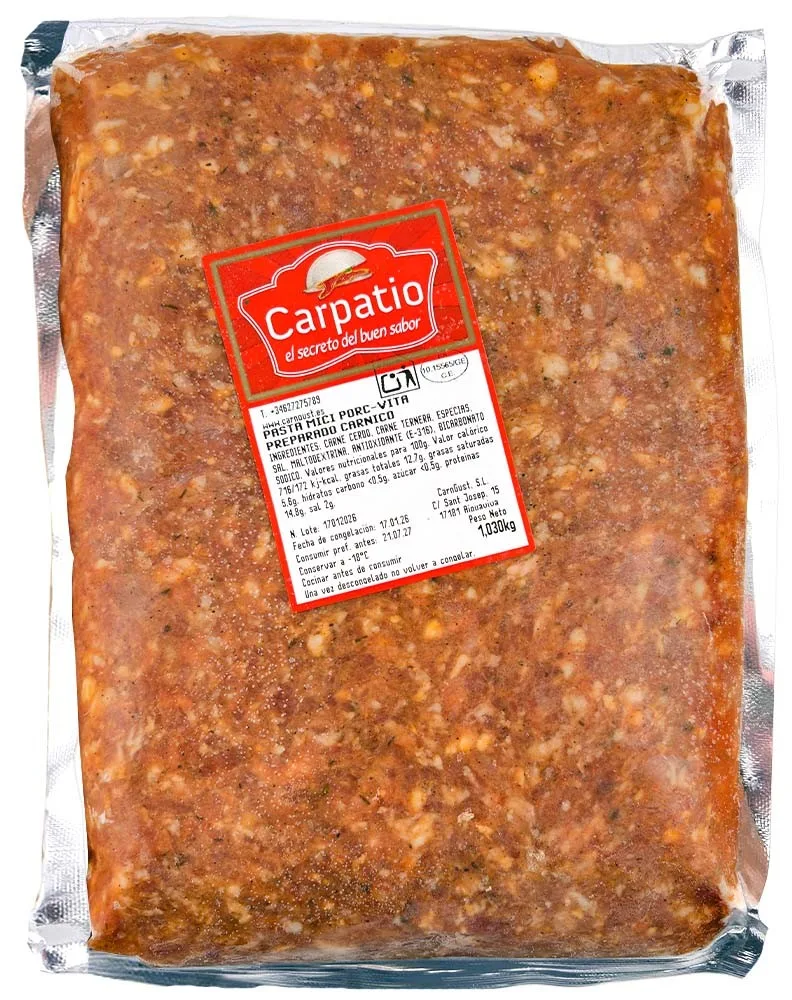 CARPATIO PASTA MICI CERDO-VACUNO