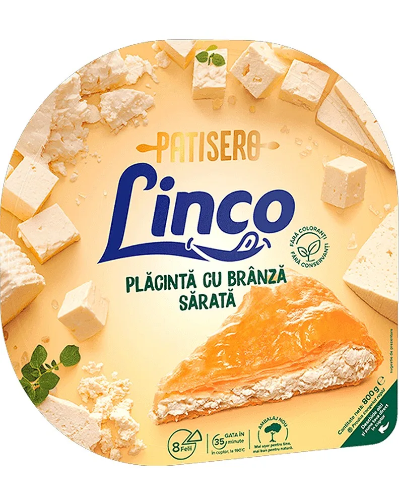 LINCO PLACINTA BRANZA SARATA 800G/10