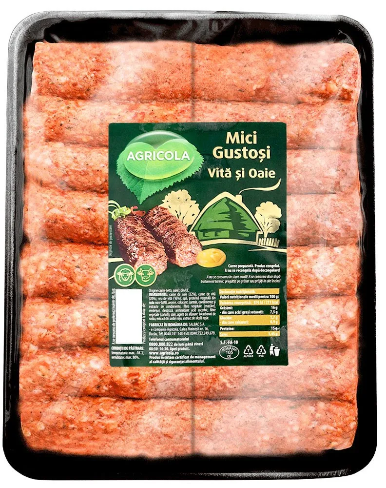 AGRICOLA CARNE PICADA VACA-OVEJA 800G/12