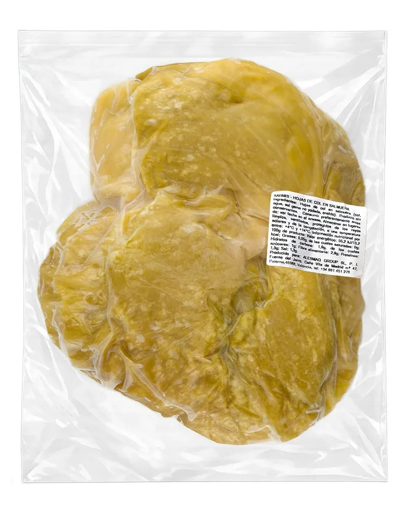 SARMIS HOJAS REPOLLO EN SALMUERA AL VACIO