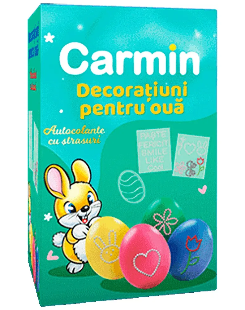DR.OETKER CARMIN PEGATINAS DECO HUEVO BRILLANTES 7G/20