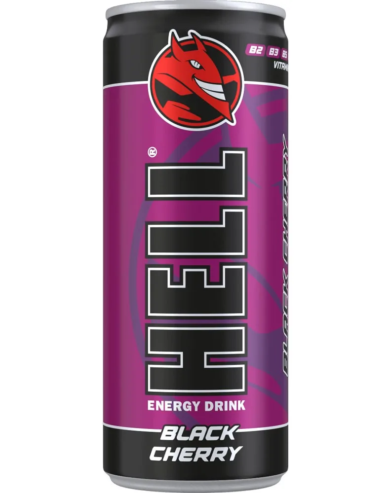 HELL ENERGIZANTE CEREZA NEGRA 250ML/24