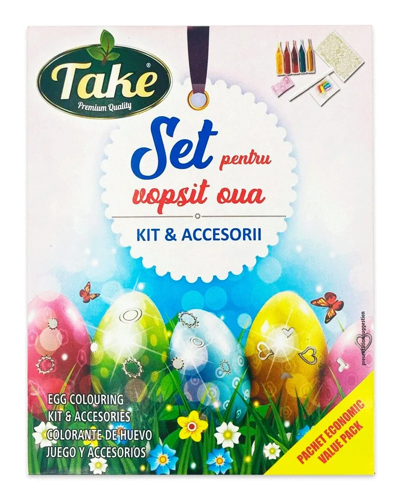 TAKE KIT PINTURA PACK ACCESORIOS (120 HUEVOS) 20G/15