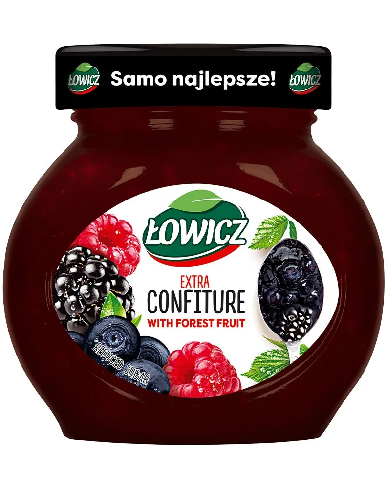 LOWICZ MERMELADA FRUTAS DEL BOSQUE 240G/8
