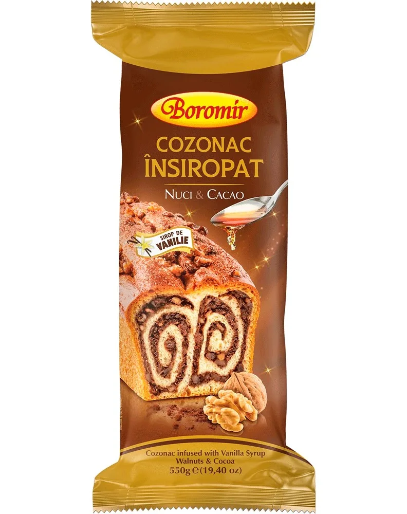 BOROMIR BIZCOCHO SIROPE NUECES-CACAO 550G/9