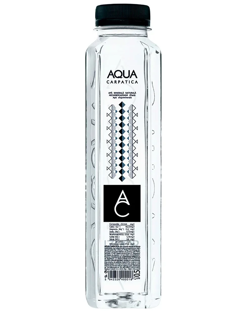 CARPATICA AQUA MINERAL SIN GAS 0.5L/12