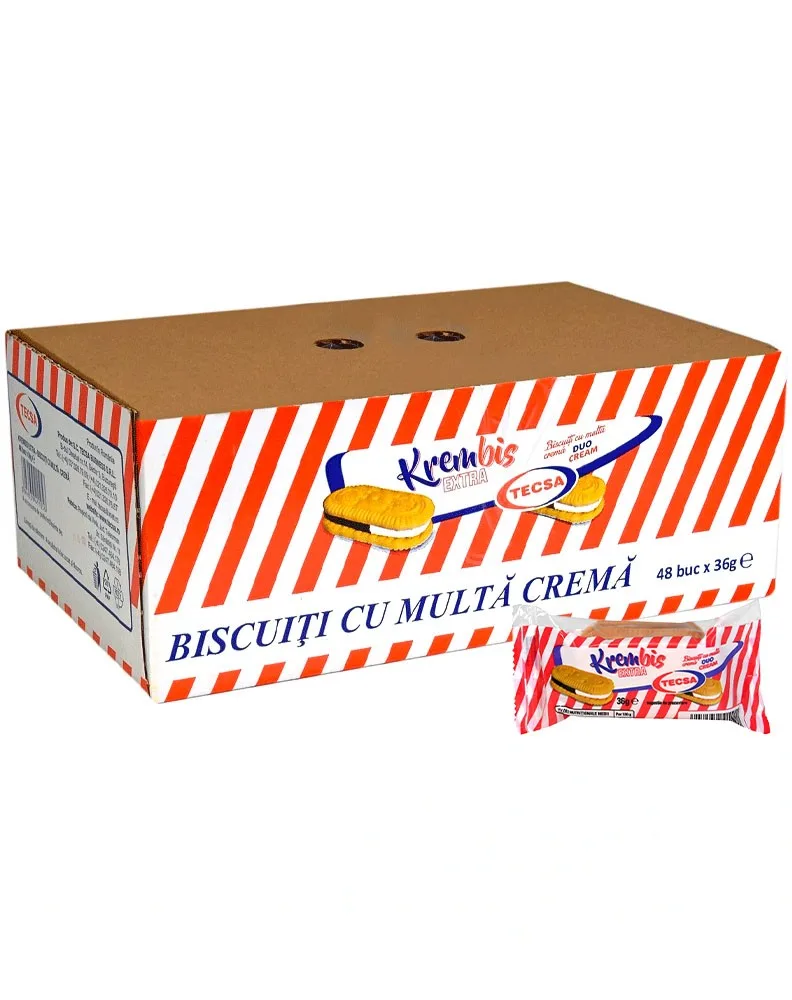 TECSA KREMBIS GALLETAS CREMA DUO 36G/48