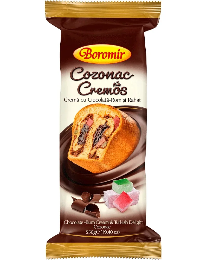 BOROMIR BIZCOCHO CHOCOLATE-RON-DELICIA TURCA 550G/9