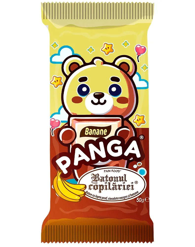 PAN FOOD BATON PANGA CIOC. NEAGRA-BANANE 50G/20