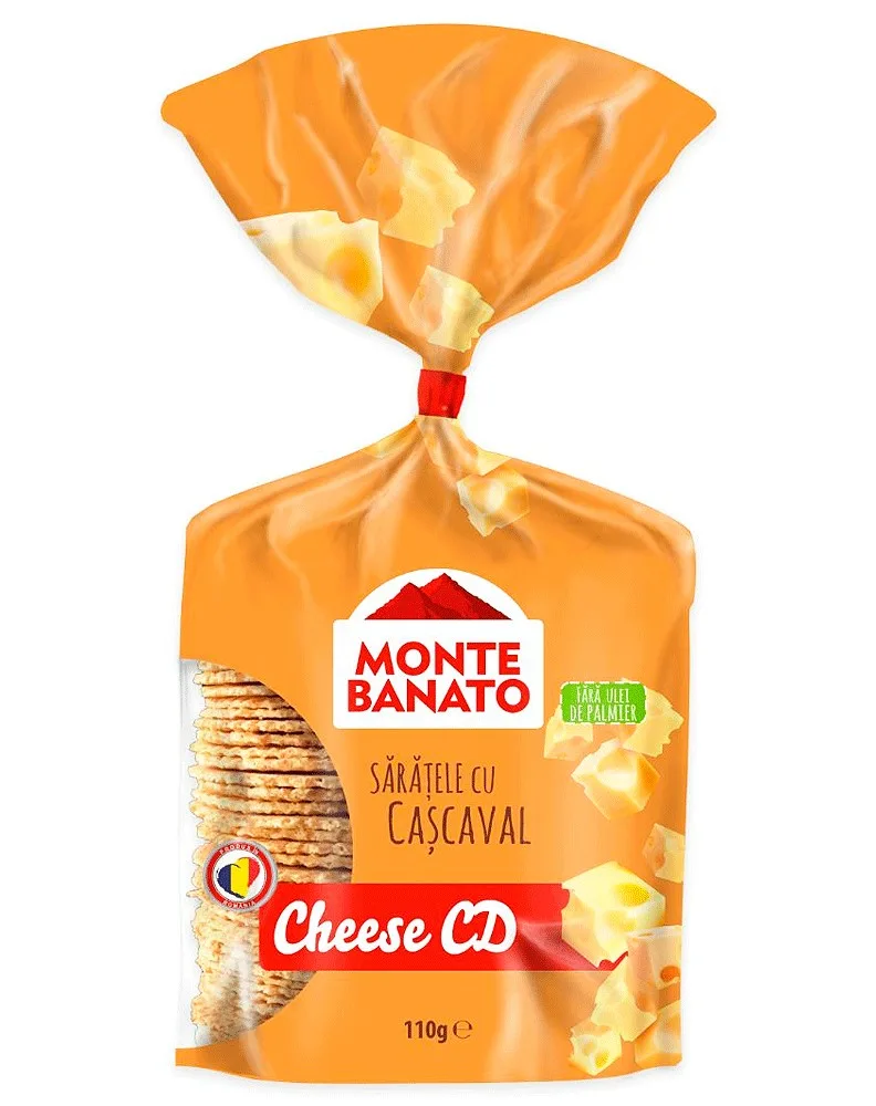 MONTE BANATO SALADITOS QUESO CURADO 110G/36