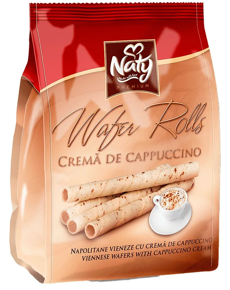 NATY BARQUILLOS ROLLS CAPPUCCINO 200G/9
