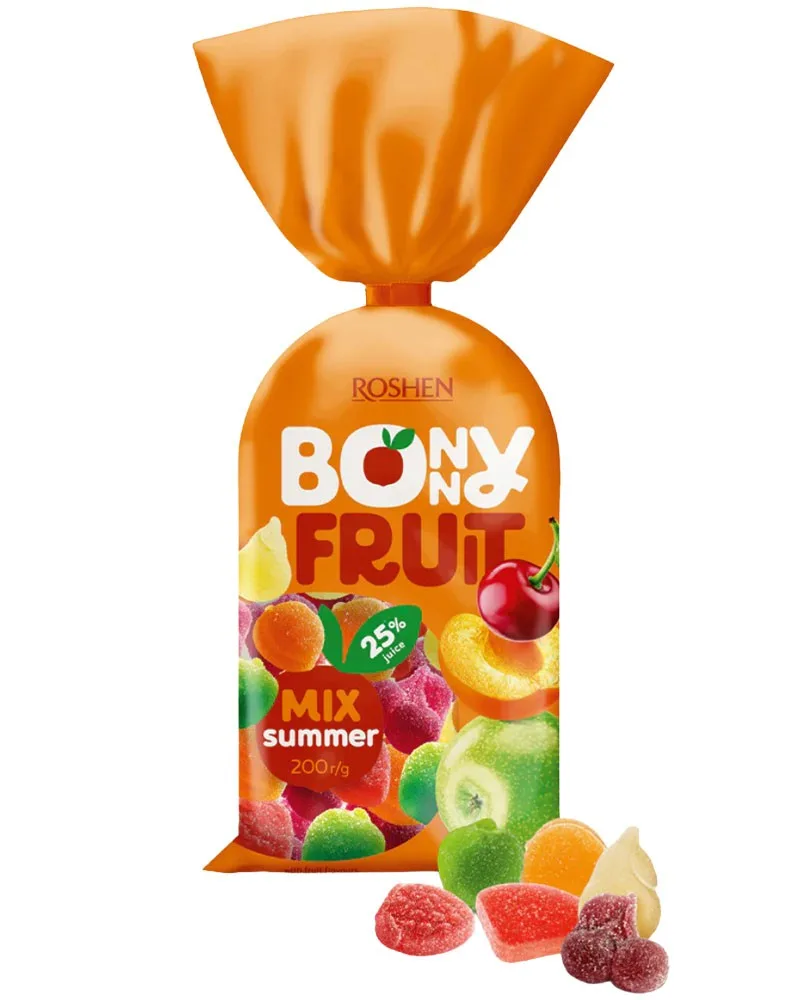 ROSHEN BONNY CARAMELOS GELATINA SUMMER 200G/18