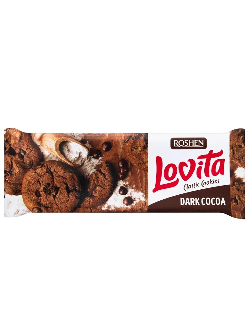 ROSHEN LOVITA GALLETAS CACAO GLASEADO 150G/16