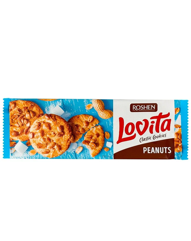 ROSHEN LOVITA GALLETAS CACAHUETES 150G/16