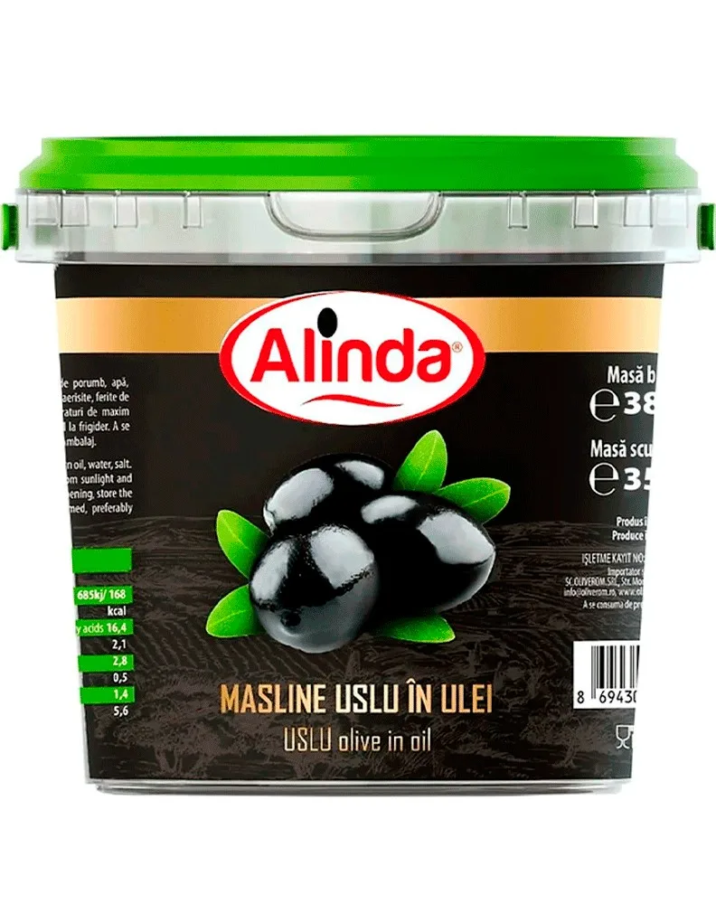 OLIVEROM ALINDA ACEITUNAS NEGRAS SELE 350G