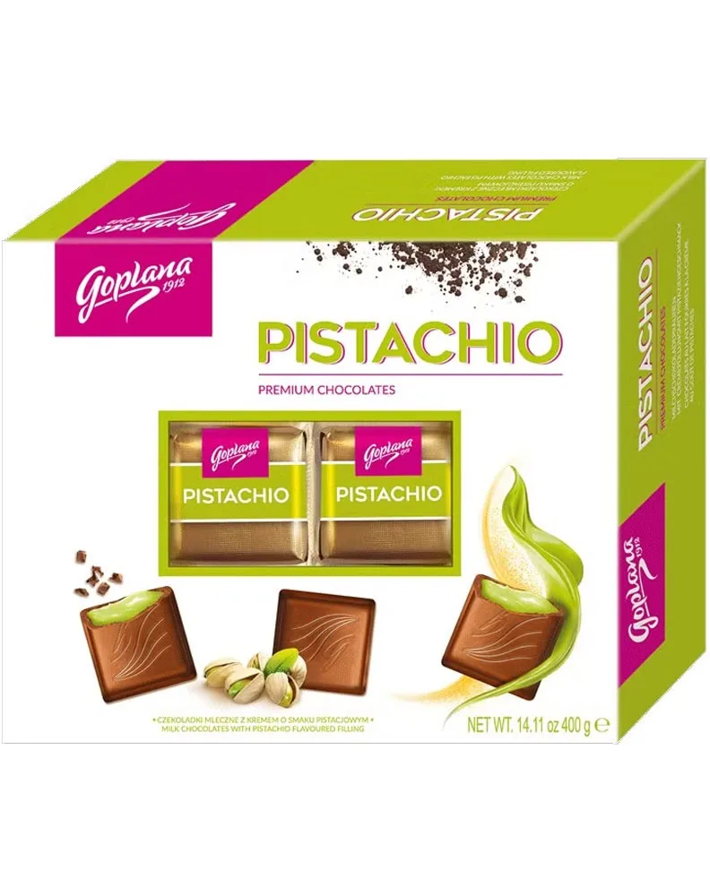 COLIAN GOPLANA BOMBONES CHOCOLATE PISTACHO 400G/4