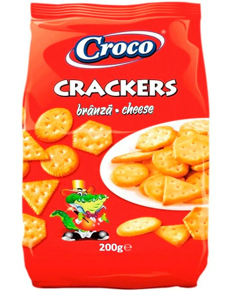 CROCO CRACKERS QUESO 200G/12