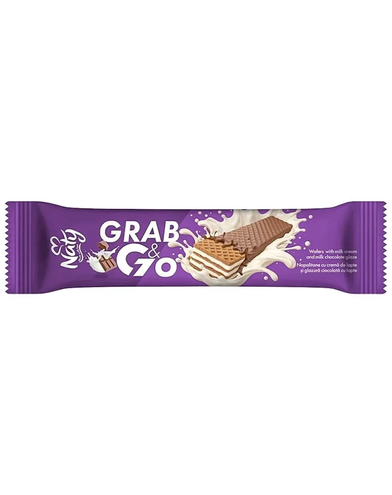 NATY BARQUILLOS GRAB-GO LECHE GLASEADO 40G/52