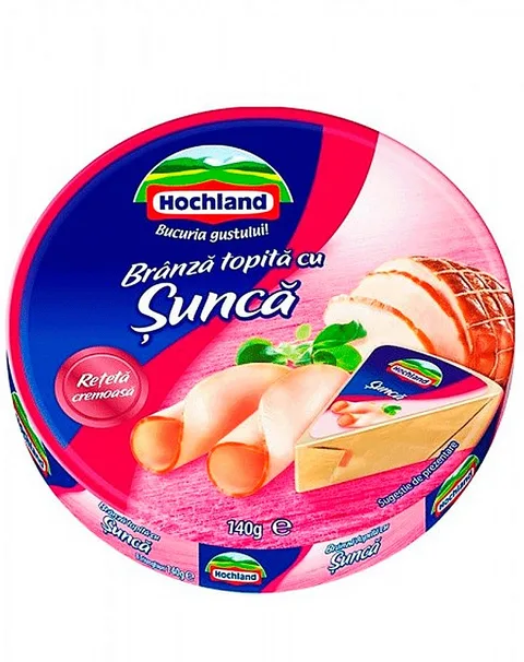 HOCHLAND QUESO FUNDIDO PORCIONES JAMÓN 140G/32