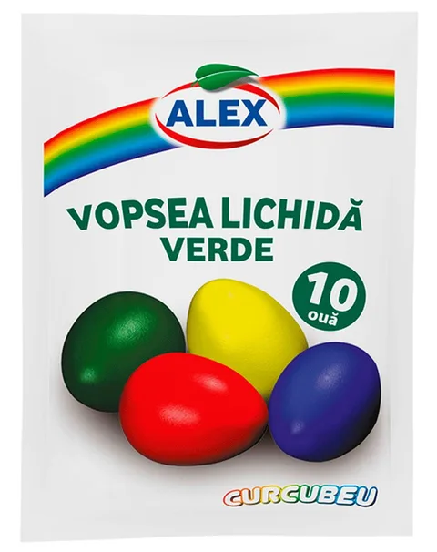 ALEX PINTURA LIQUIDA VERDE (10 HUEVOS) 5G/30